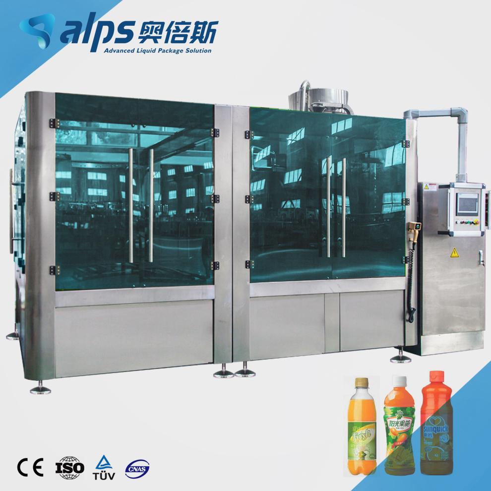 Full Automatic Liquid Mineral Juice Can Filling Making Packing Bottling Machine